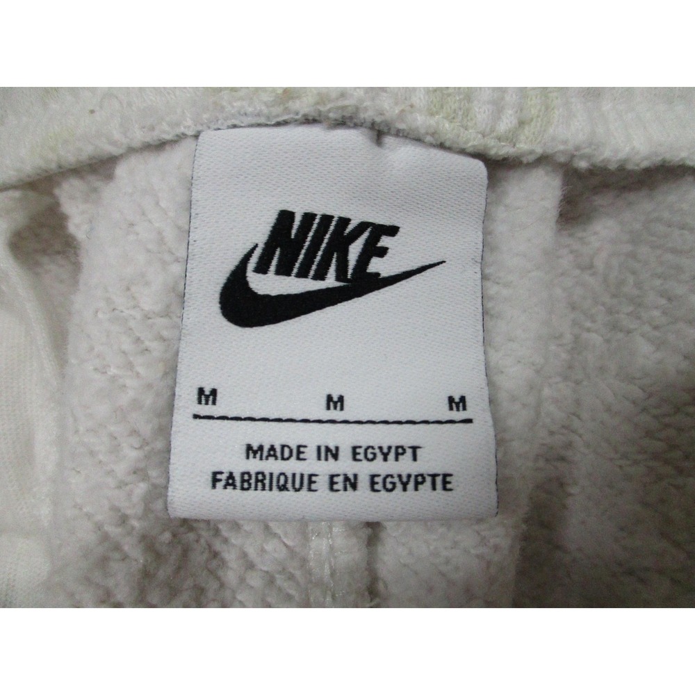 Nike Pants Mens Medium White Fleece Joggers Sweatpants‎ Monogram FZ2231-133 - Picture 3 of 11